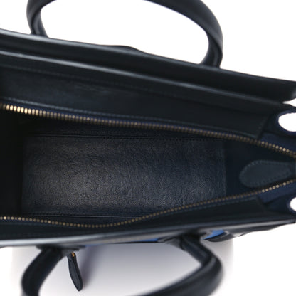 Celine Smooth Calfskin Nubuck Nano Tri-Color Luggage Bright Blue 5 of 8