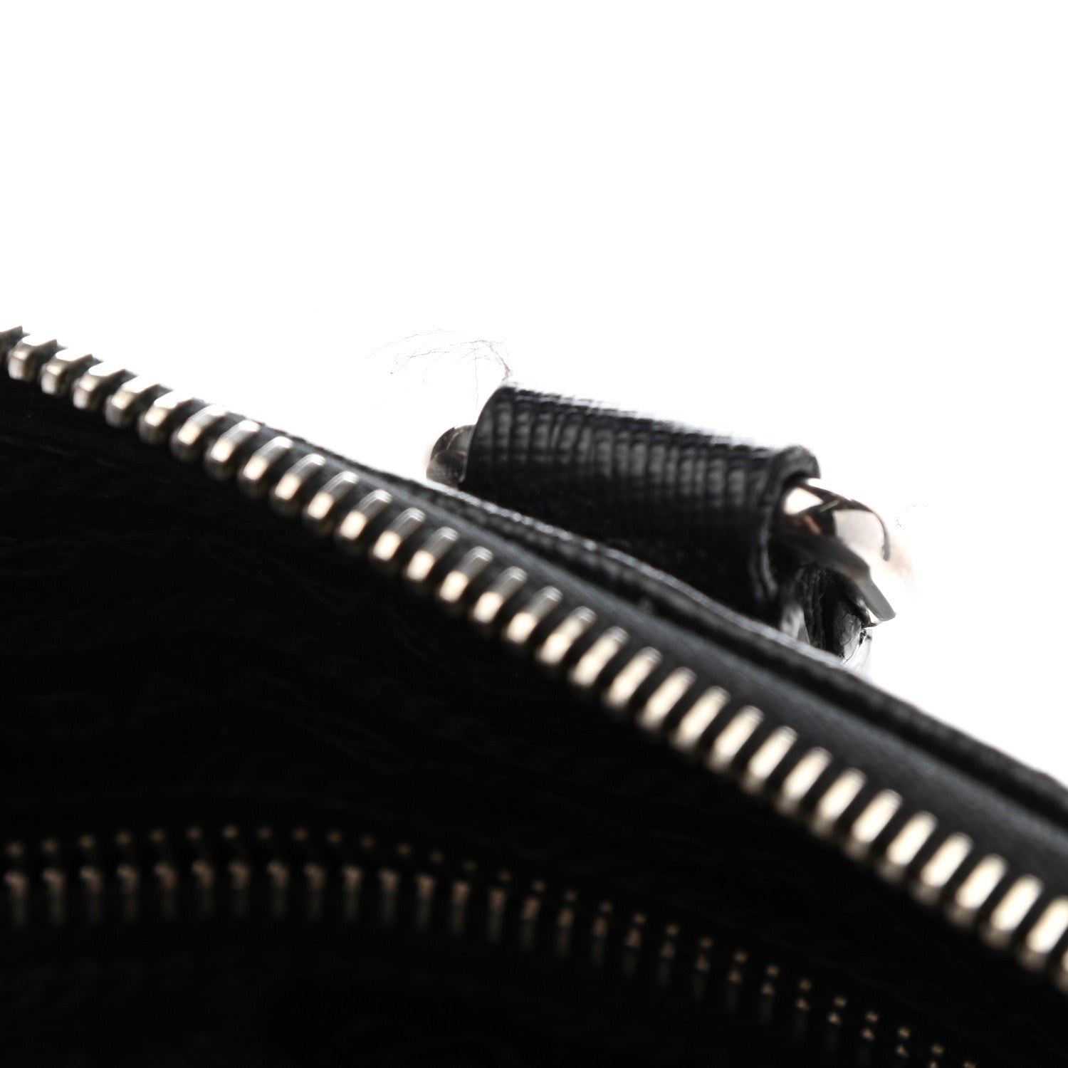 Prada Saffiano Cuir Front Zip Pocket Briefcase Black 10 of 13