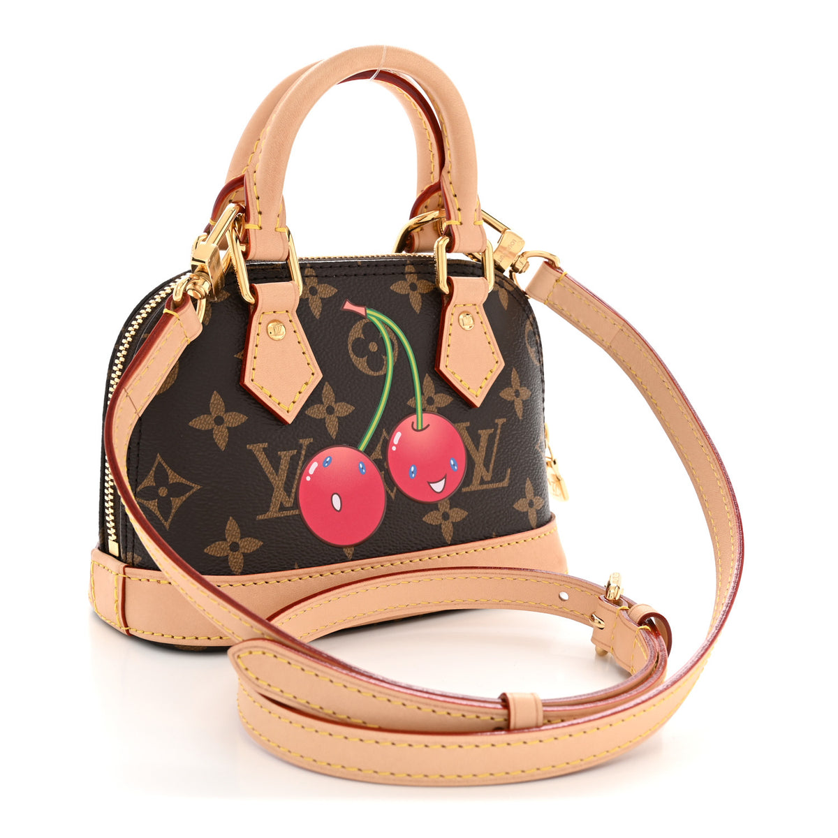 Louis Vuitton LV X TM Monogram Cerises Nano Alma 3 of 9