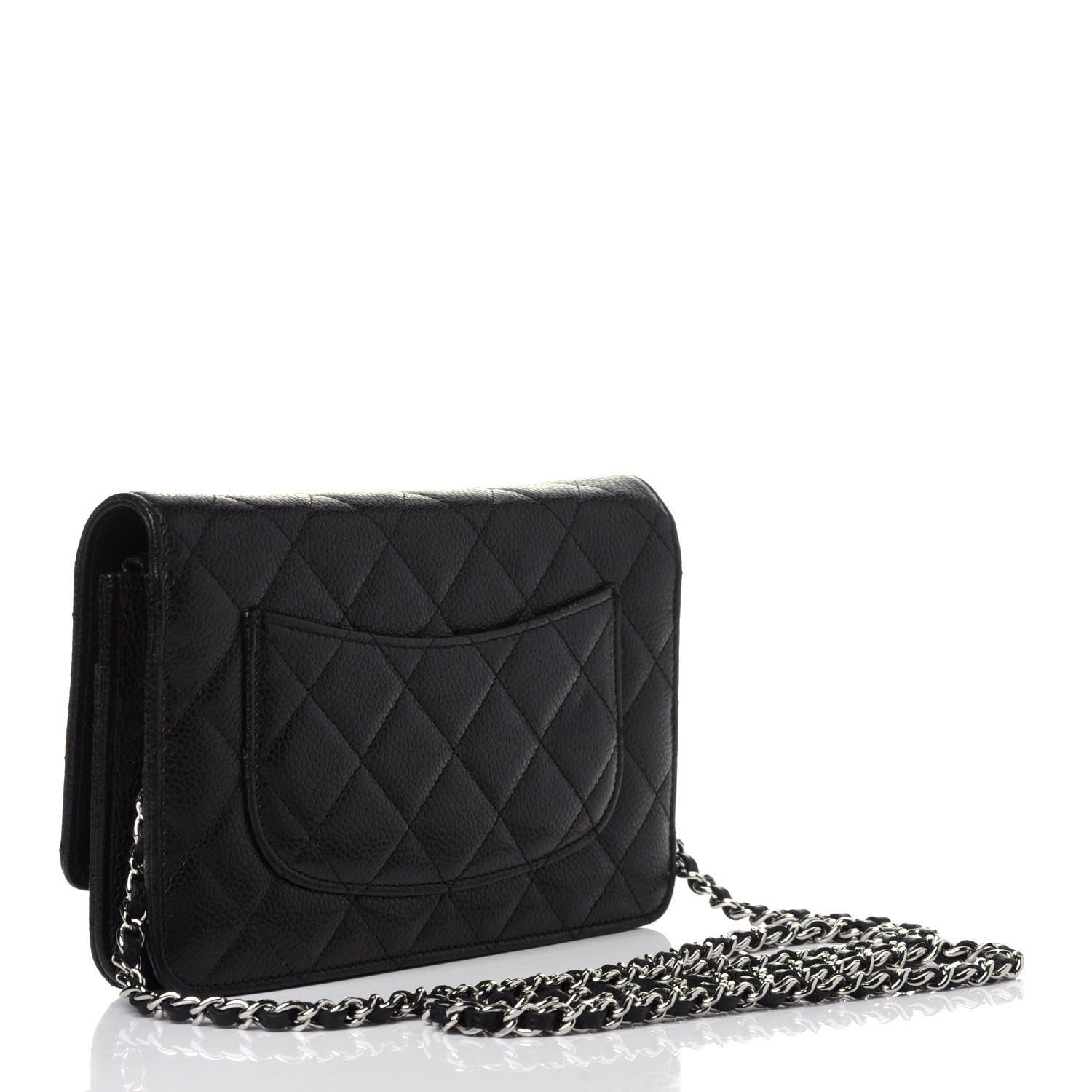 Chanel Caviar Quilted Wallet On Chain WOC Black 2 of 12