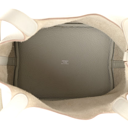 Hermes Taurillon Clemence Picotin Lock 22 MM Gris Perle 4 of 8