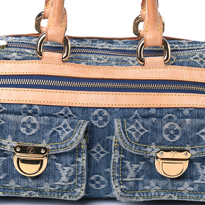 Louis Vuitton Monogram Denim Neo Speedy Blue 8 of 10