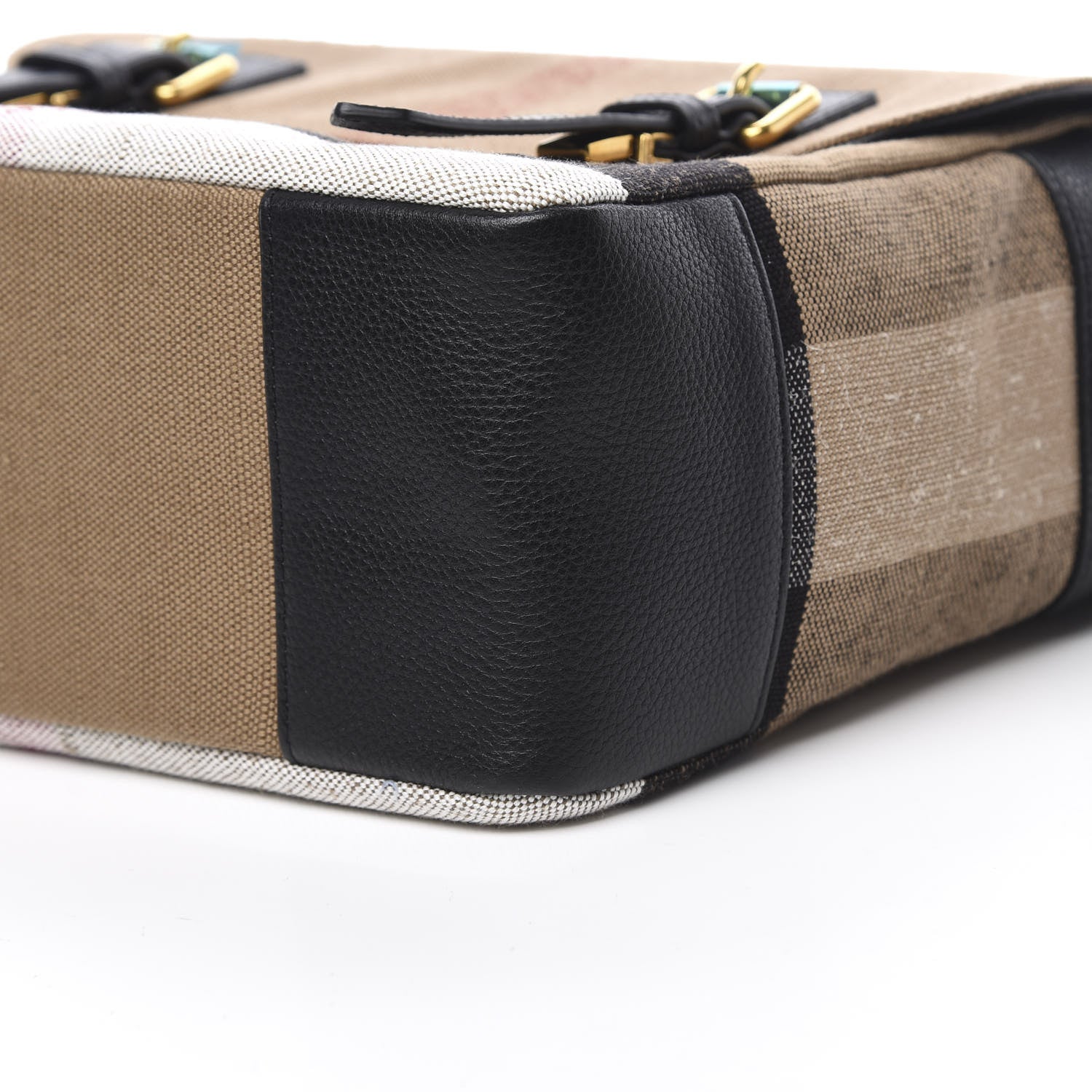 Burberry Canvas Mega Check Large Baildon Messenger Bag Black 11 of 11