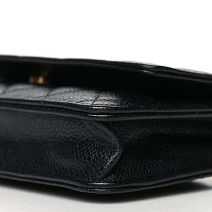 Chanel Caviar Quilted Wallet On Chain WOC Black 12 of 13
