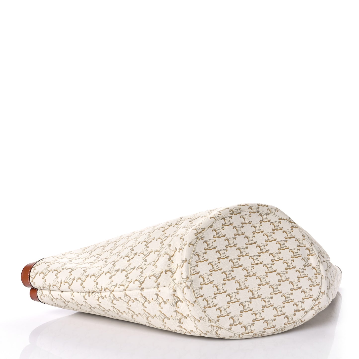 Calfskin Canvas Triomphe Large Couffin White
