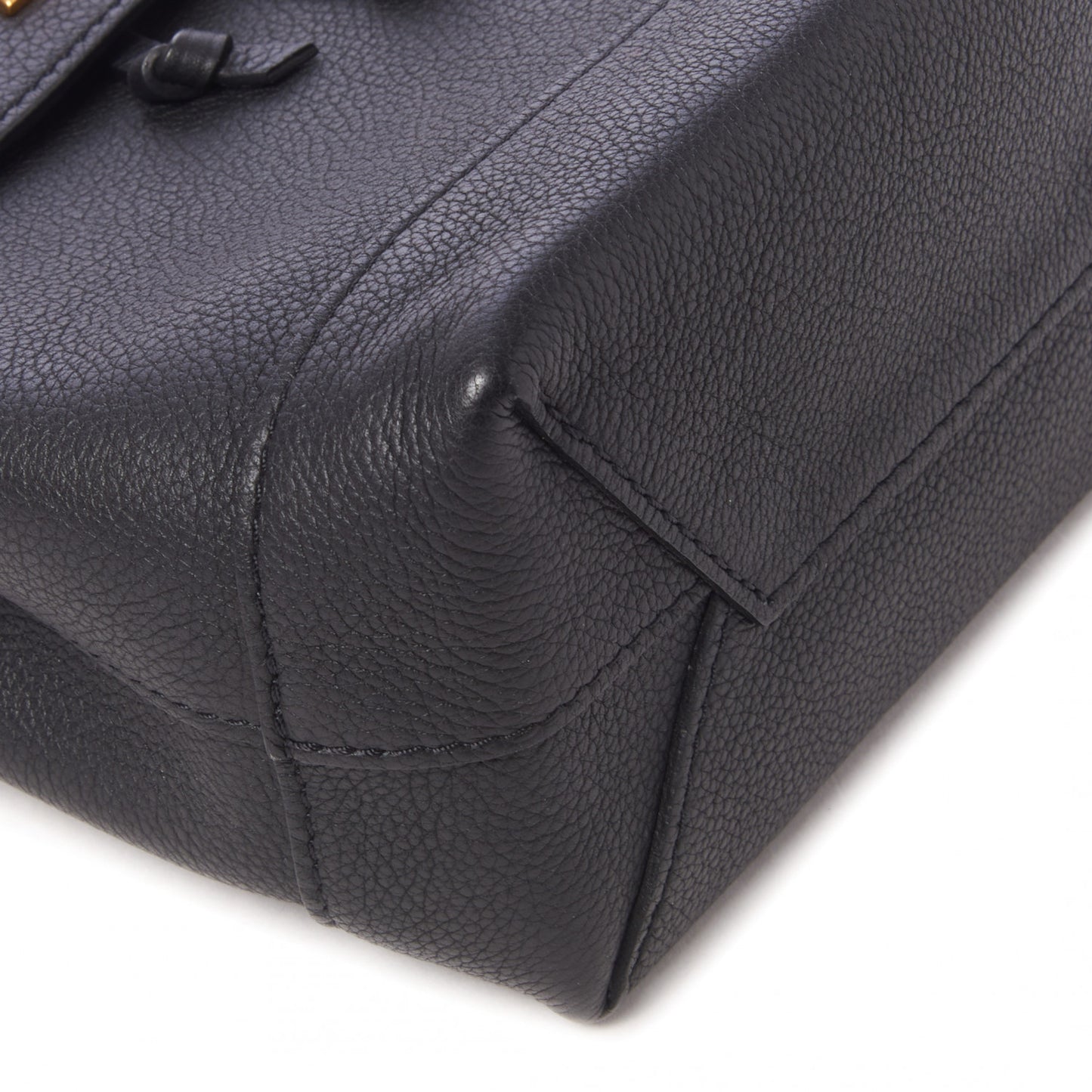 Calfskin Lockme Mini Backpack Black