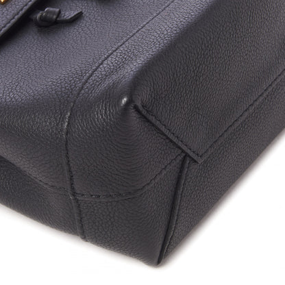 Louis Vuitton Calfskin Lockme Mini Backpack Black 5 of 9