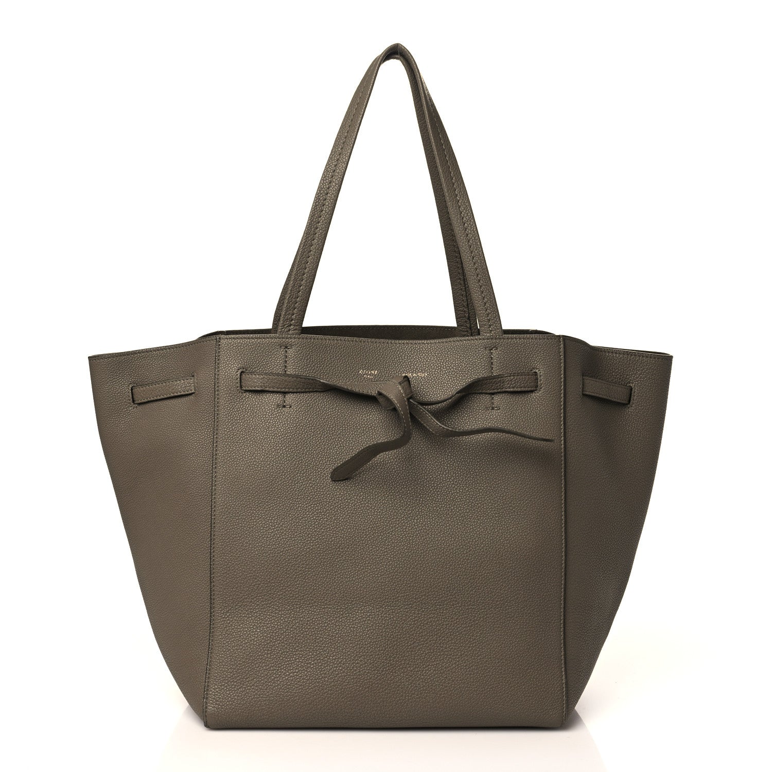 Celine Soft Grained Calfskin Small Belt Cabas Phantom Taupe 1 of 10