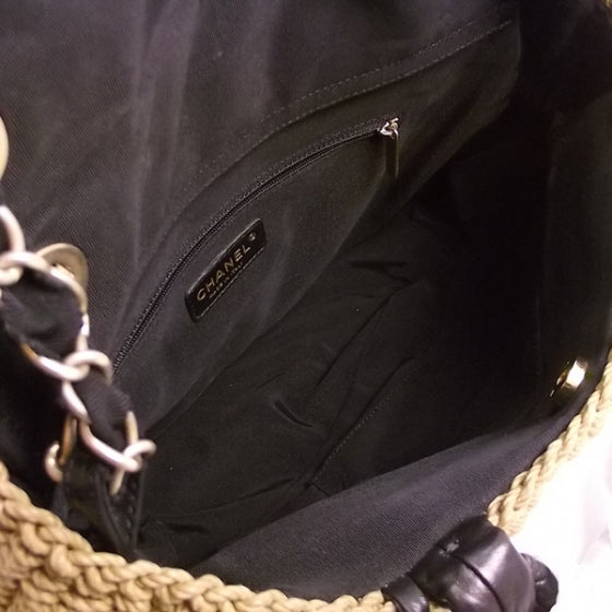 Woven Raffia CC Coco Country Tote