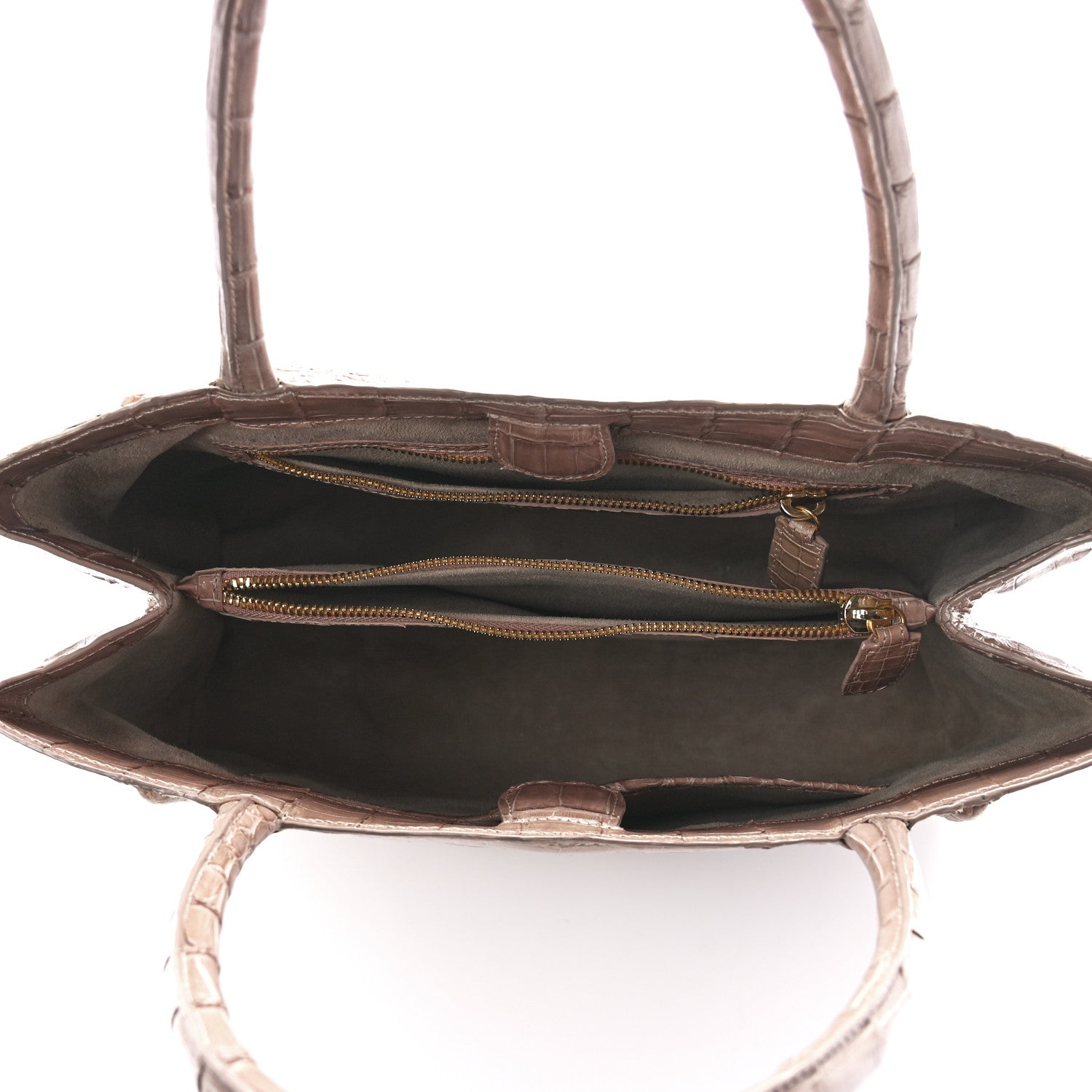 Nancy Gonzalez Crocodile Top Handle Shoulder Bag Brown 5 of 11