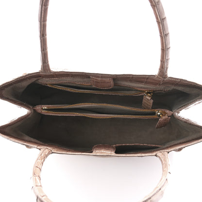 Nancy Gonzalez Crocodile Top Handle Shoulder Bag Brown 5 of 11