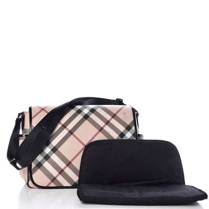 Burberry Nova Check Diaper Messenger Bag 3 of 12