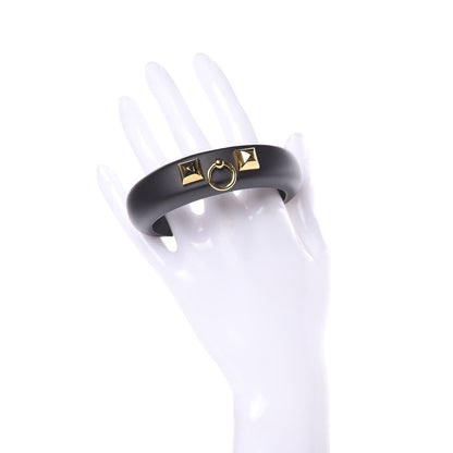 Hermes Pearwood Medor Fine Cuff M Bracelet Black 2 of 7