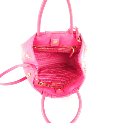 Prada Nappa Rose Satchel Peonia 5 of 7