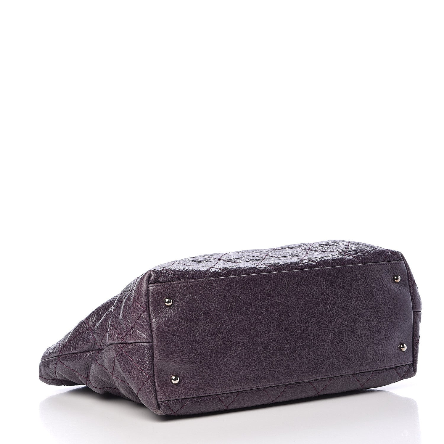 Chanel Glazed Calfskin Large On The Road Tote Purple 4 of 11