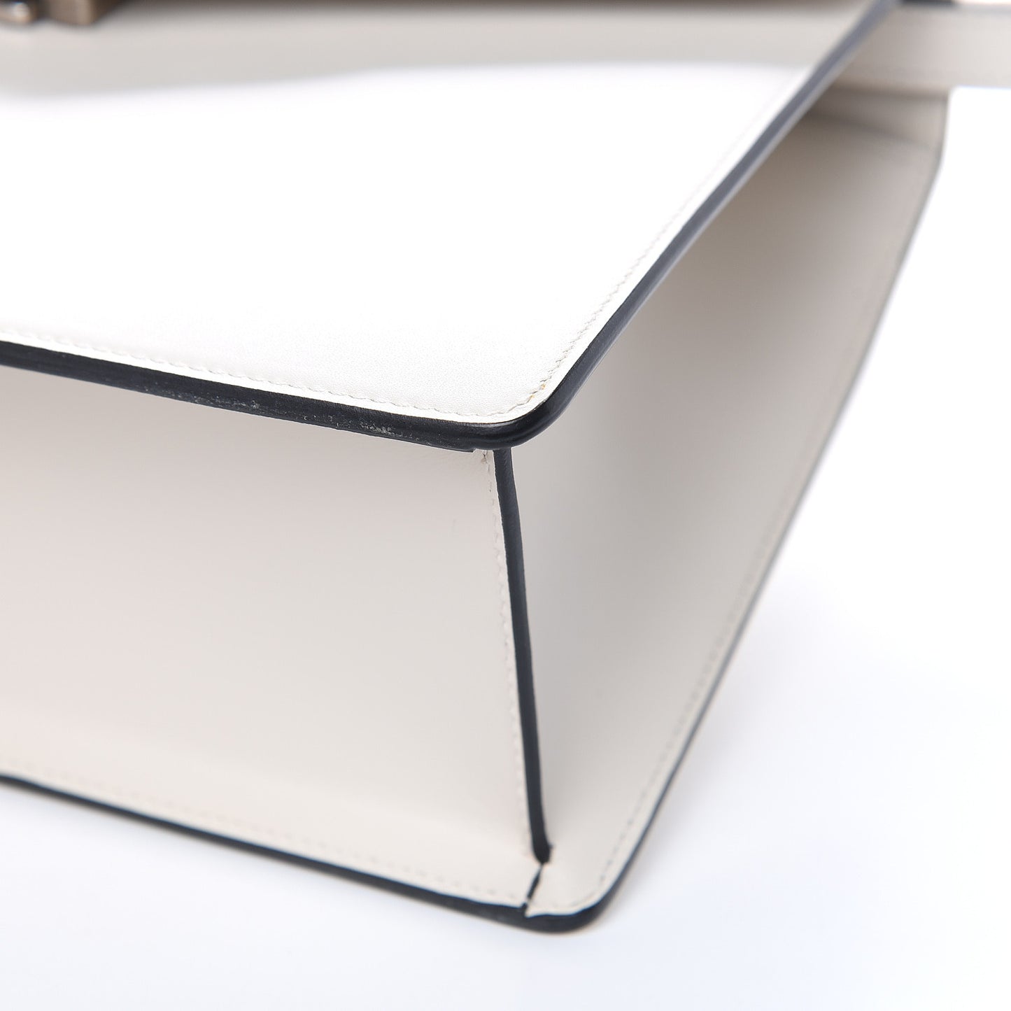 Calfskin Snakeskin Small Lilith Top Handle Bag White