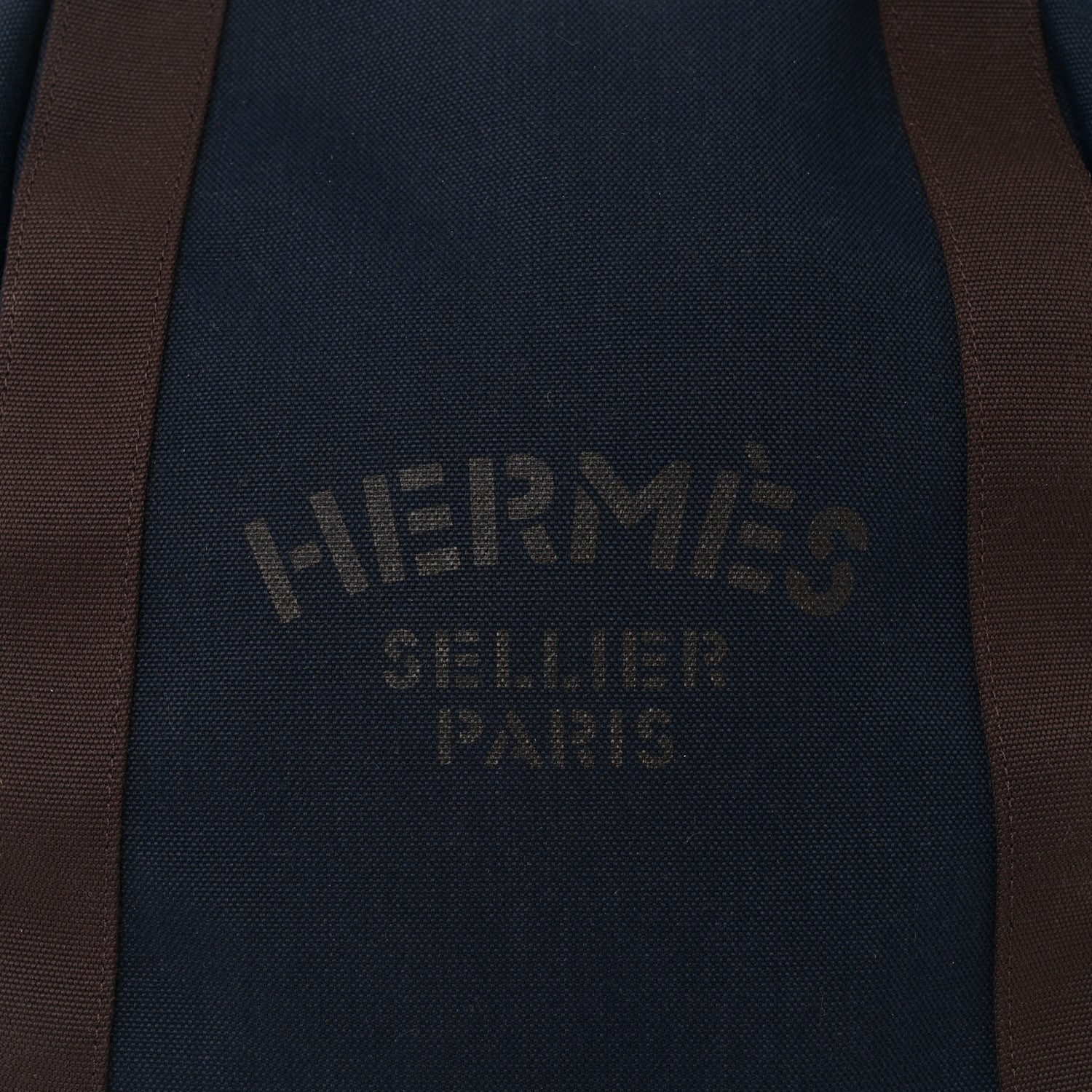 Hermes Toile Groom School Backpack Bleu Navy Feu 7 of 9