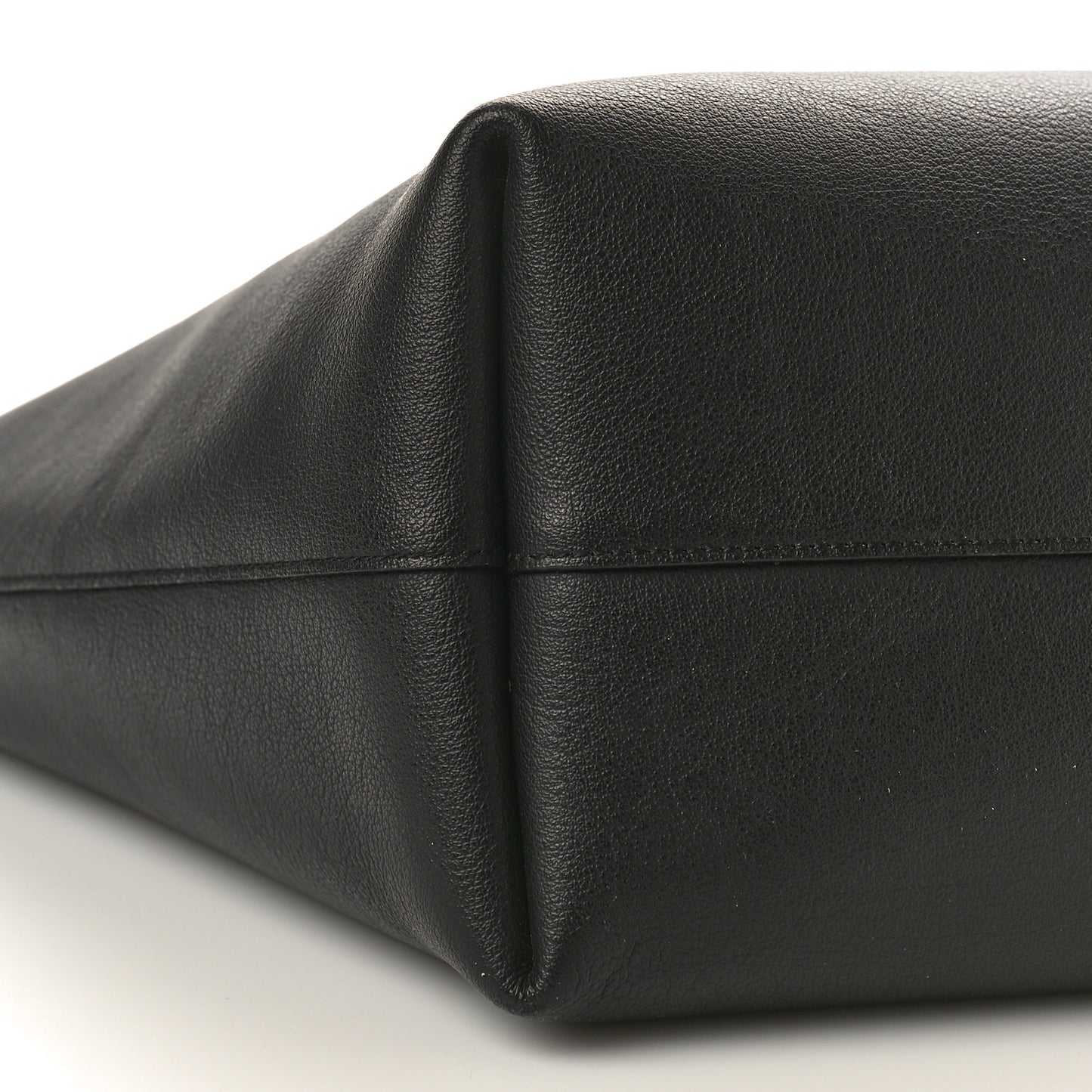 Calfskin Large Shopping Tote Black