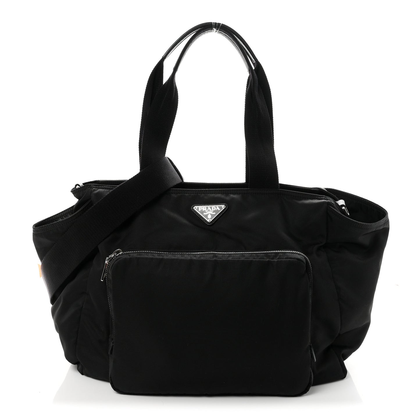 Tessuto Nylon Vela Diaper Bag Black