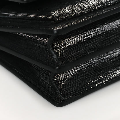 Saint Laurent Metallic Lambskin Lame Small Monogram Sunset Black Platine 8 of 10