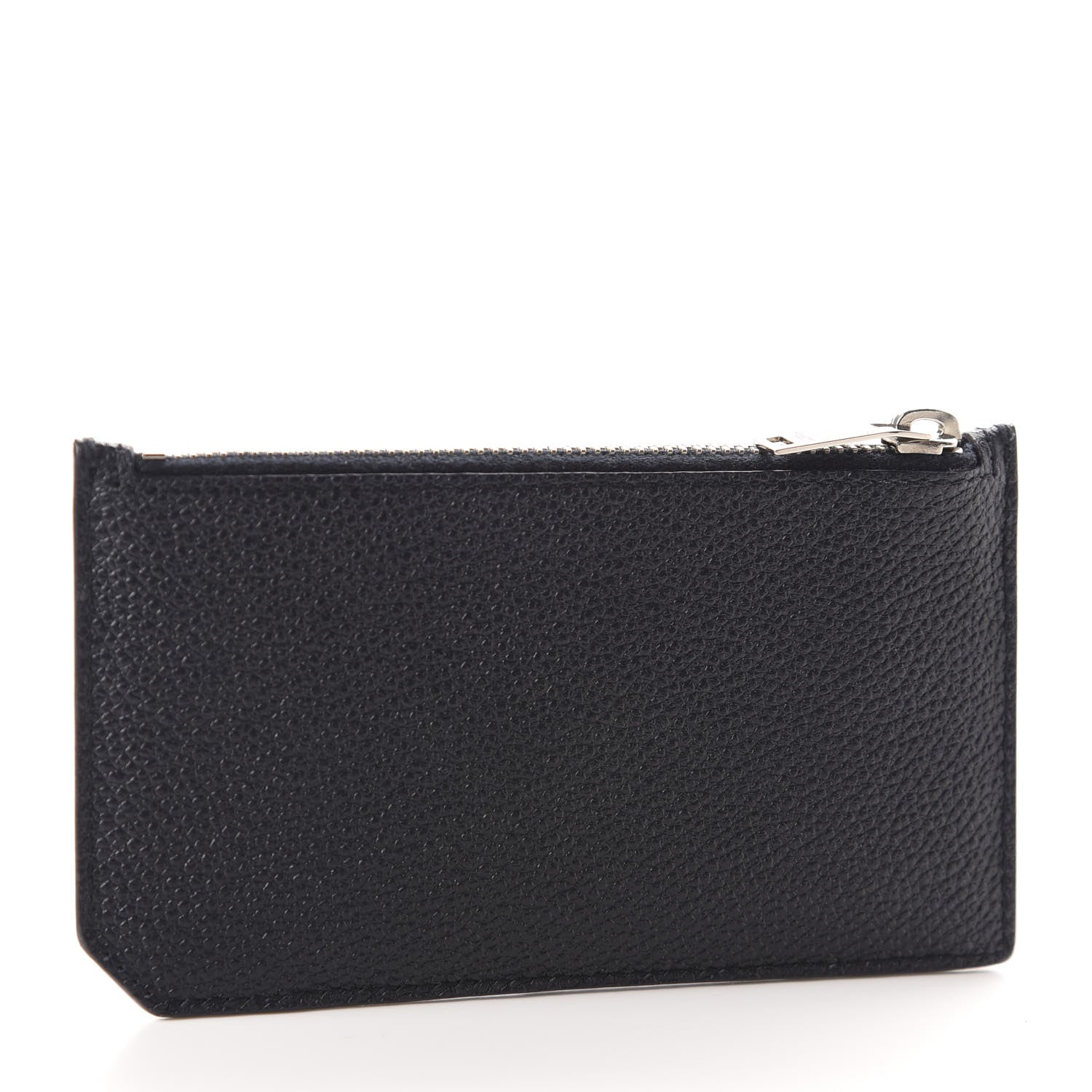 Saint Laurent Grained Calfskin 5 Fragments Zip Pouch Card Holder Black 3 of 8