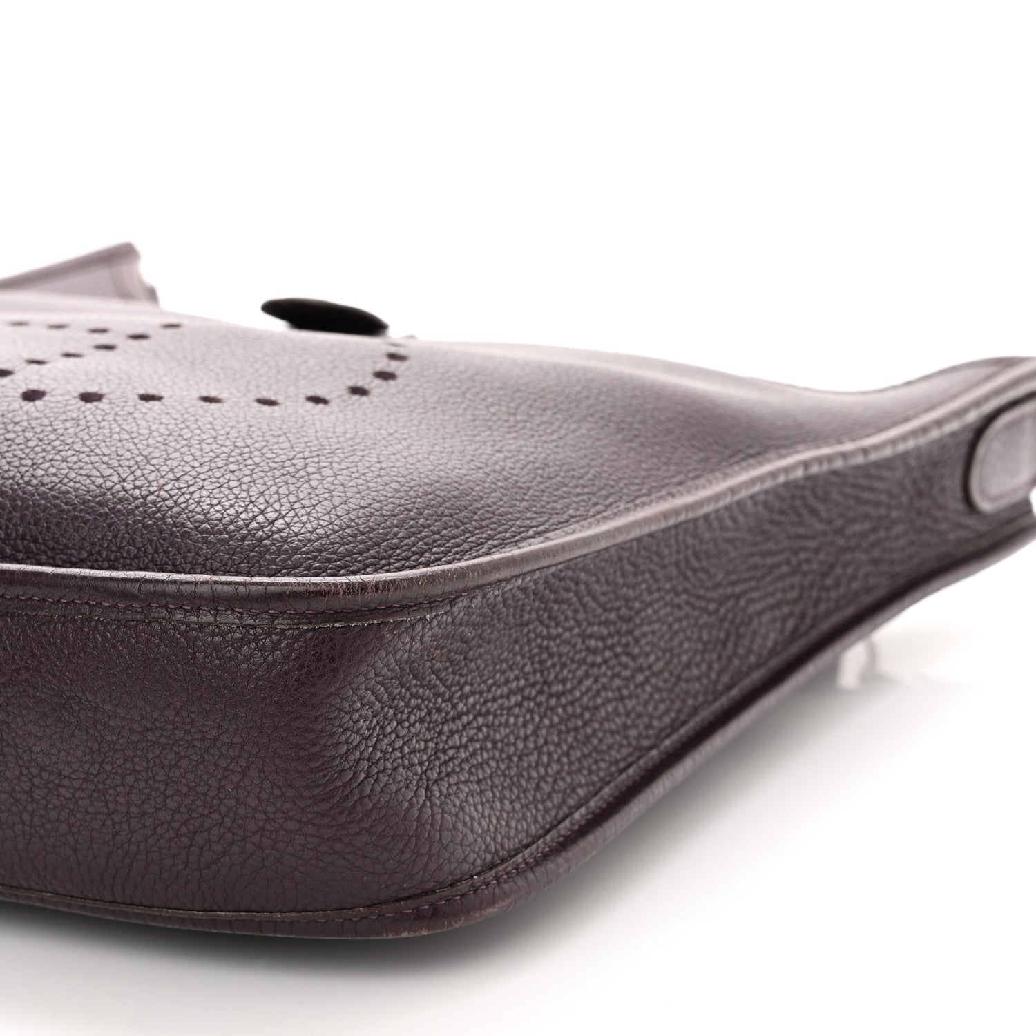 Hermes Taurillon Clemence Evelyne PM Raisin 9 of 12