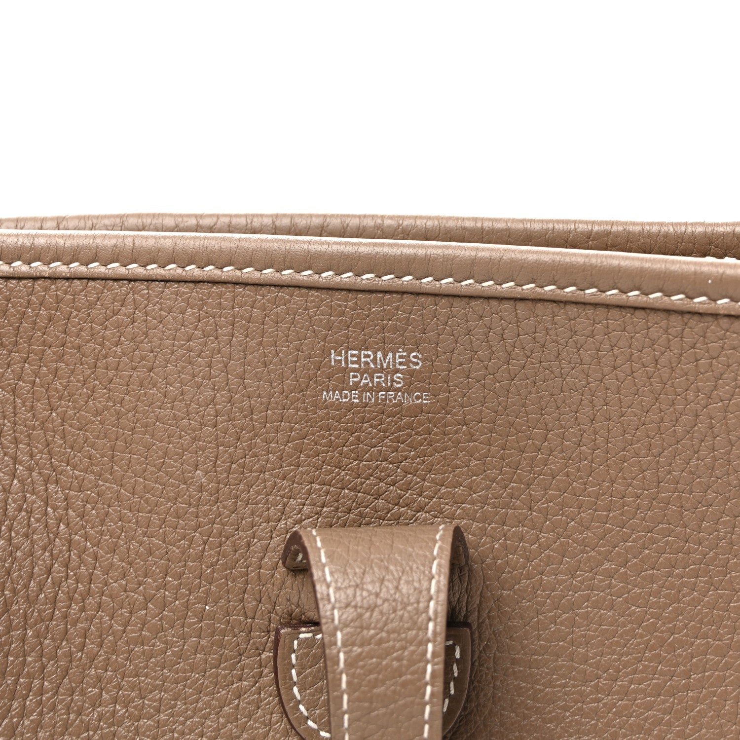Hermes Taurillon Clemence Evelyne III PM Etoupe 6 of 12