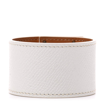 Hermes Epsom Kelly Dog Bracelet White 3 of 6