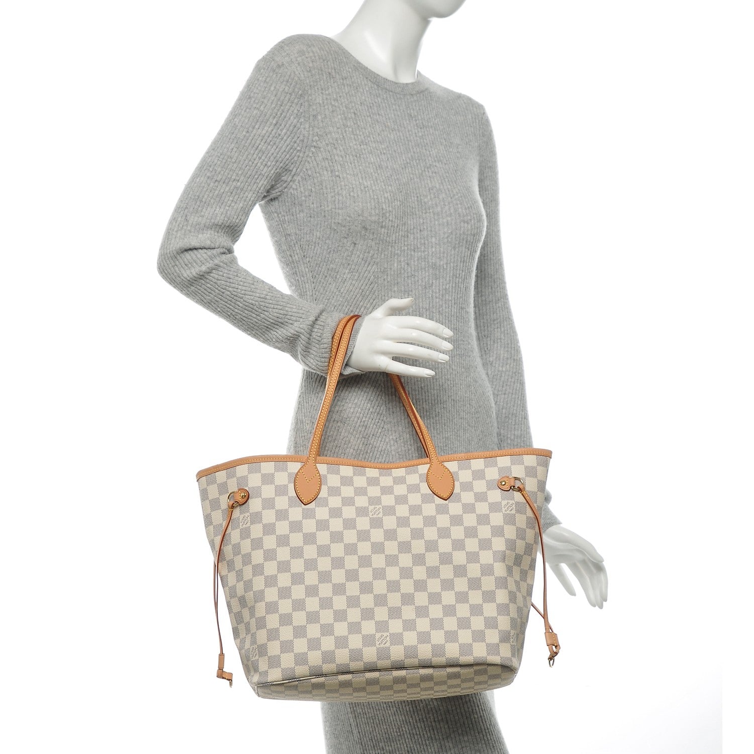 Louis Vuitton Damier Azur Neverfull MM 2 of 7