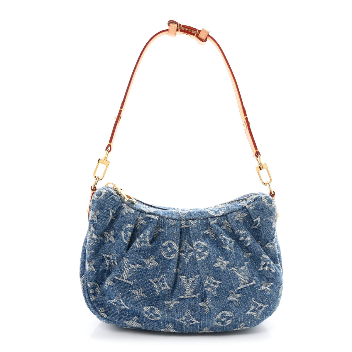 Monogram Denim Pochette Valley Blue