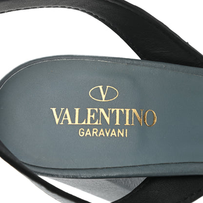 Valentino Garavani Grainy Cowhide VLogo 15/105mm Platform Sandals 40 Amadeus 6 of 8