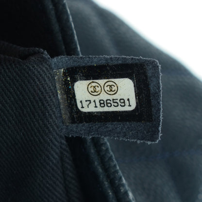 Chanel Iridescent Caviar Quilted Medium Lady Pearly Flap Navy Blue 7 of 8