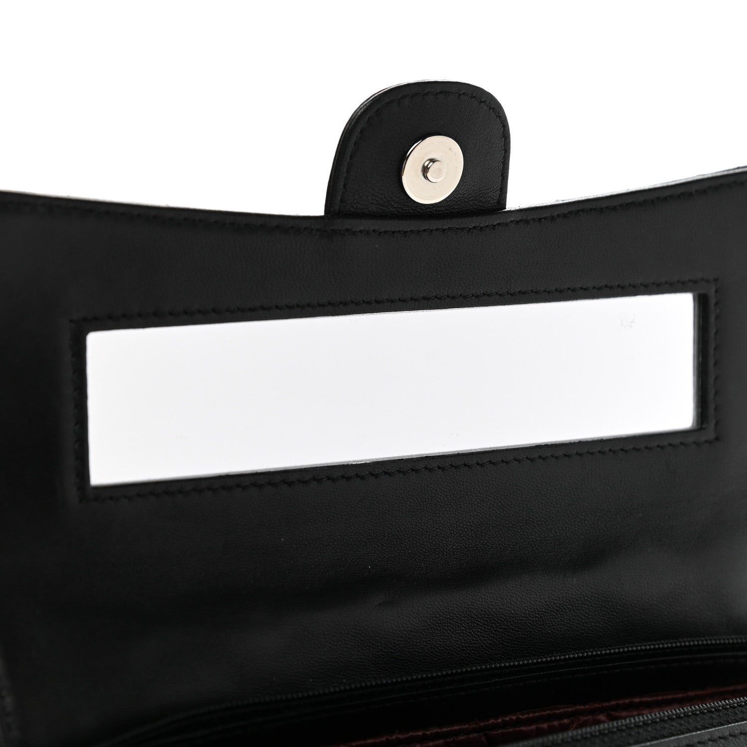 Chanel Lambskin Quilted Flap Cosmetic Case Black 10 of 11