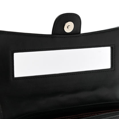 Chanel Lambskin Quilted Flap Cosmetic Case Black 10 of 11