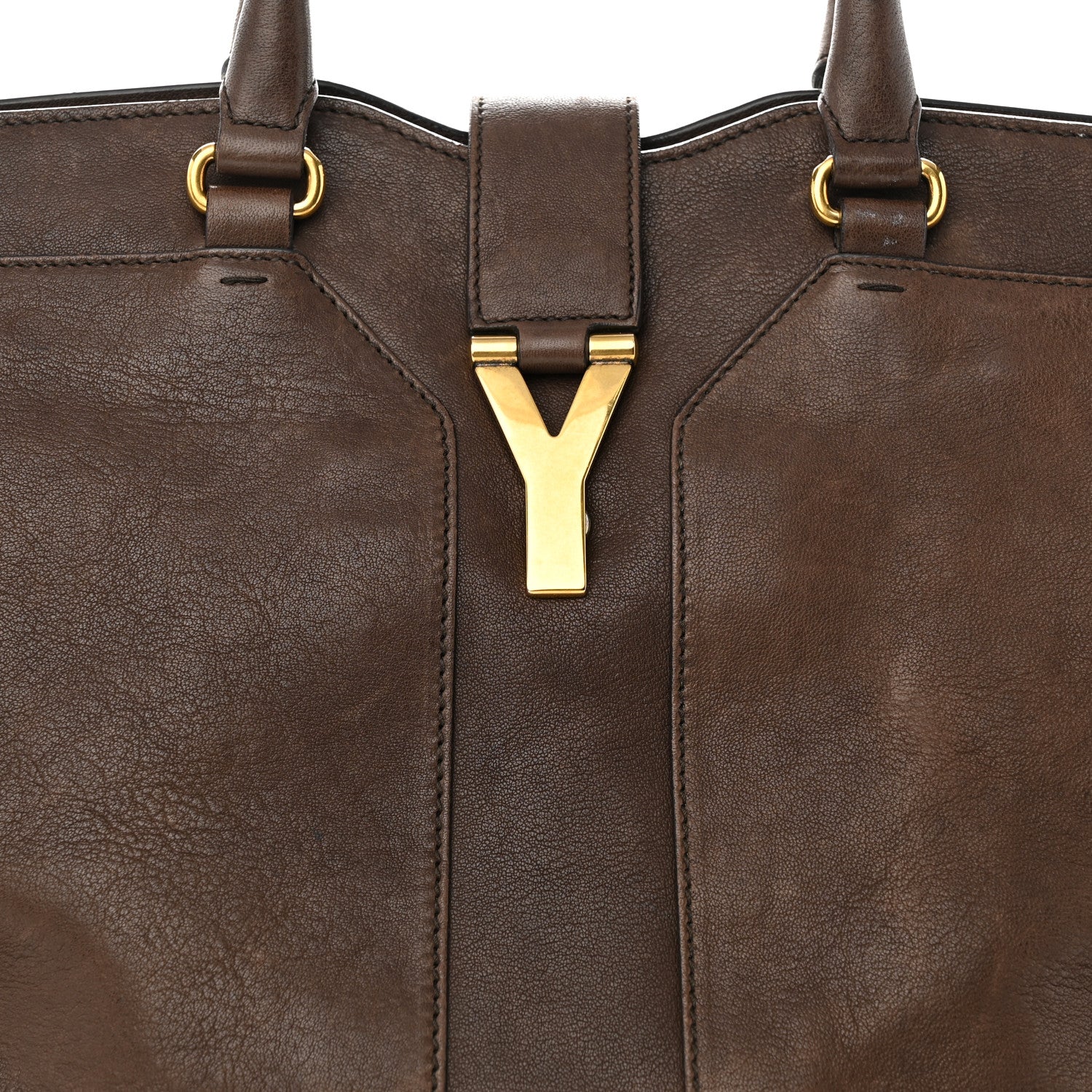Saint Laurent Sheepskin Large Cabas ChYc Biscuit 8 of 11
