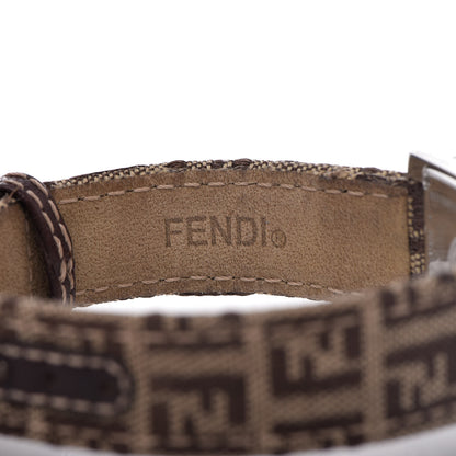 Fendi Stainless Steel Canvas 22mm Quartz Watch Black 5 of 8