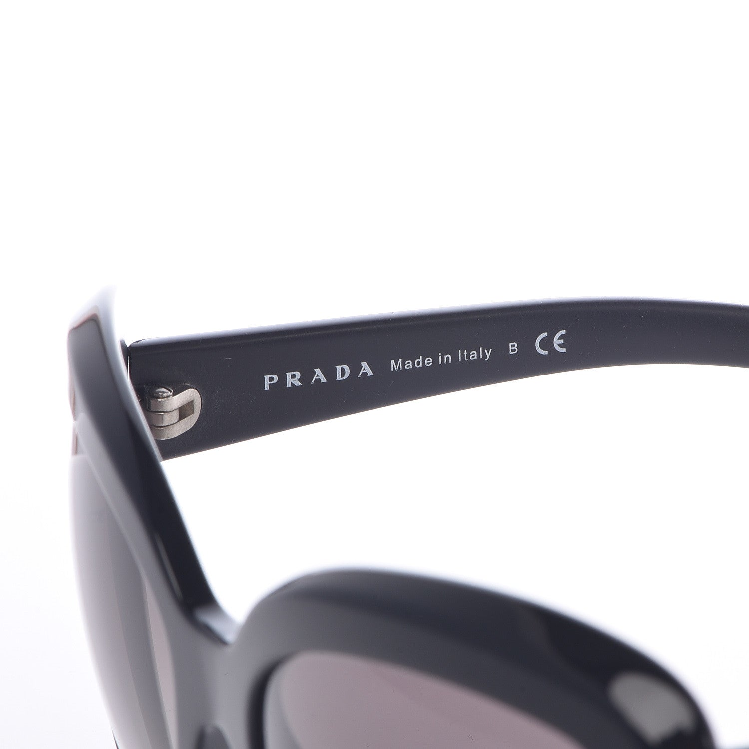 Prada Cat Eye Sunglasses SPR 08R Black 6 of 7
