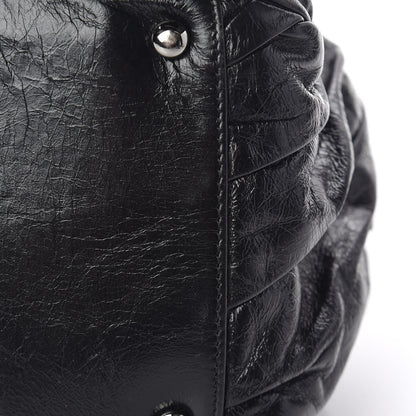 Chanel Glazed Calfskin Twisted Tote Black 15 of 15