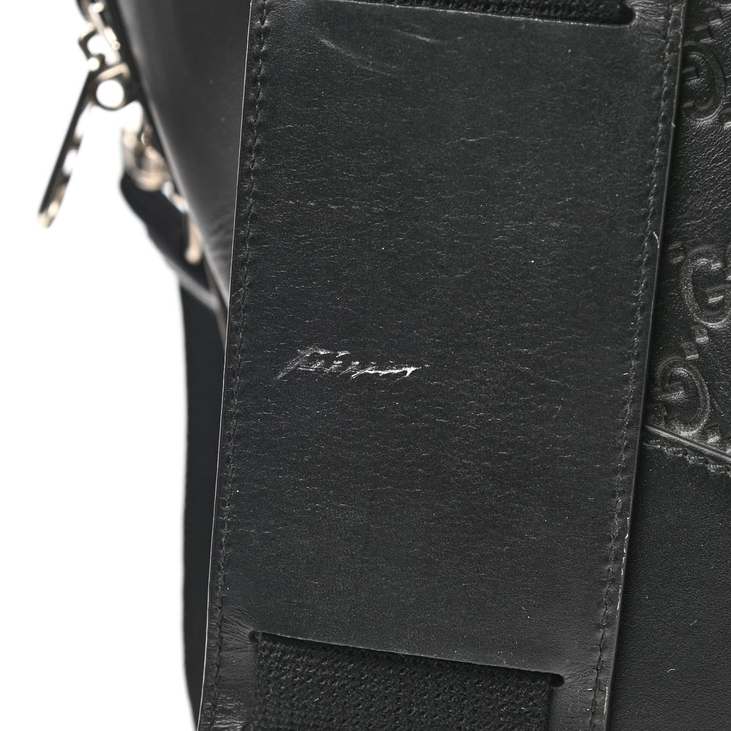 Guccissima Signature Large Duffle Black