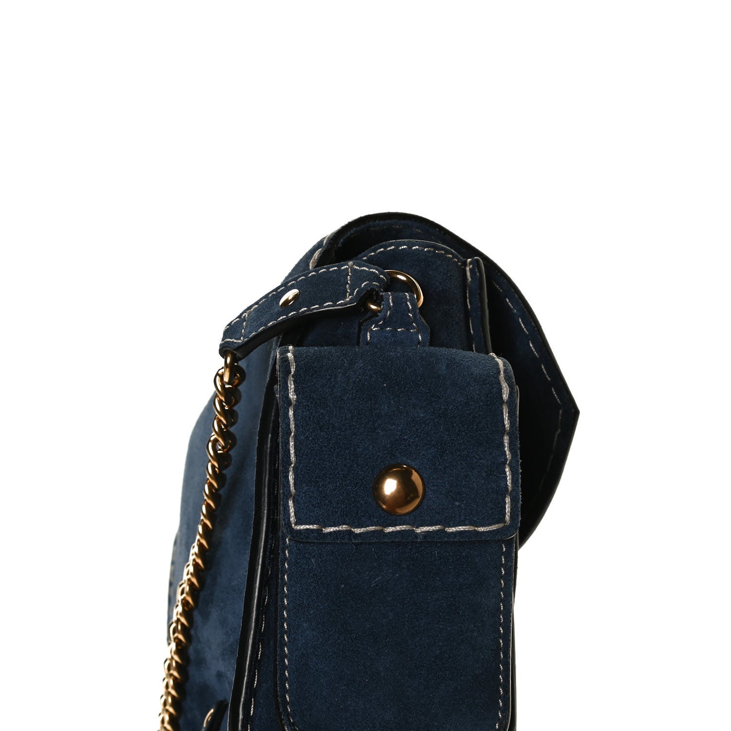 Chloe Calfskin Suede Small Jodie Camera Bag Navy 13 of 13