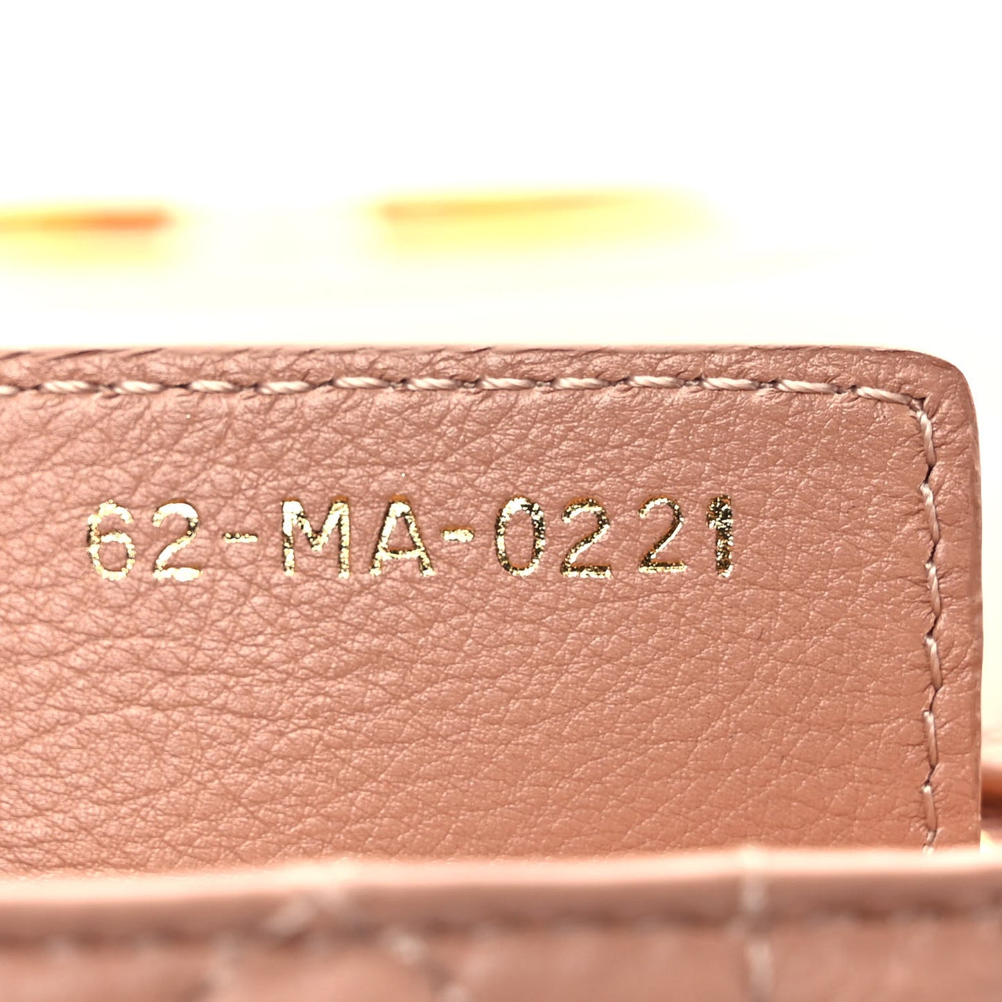 Calfskin Cannage Small Caro Bag Rose De Vents