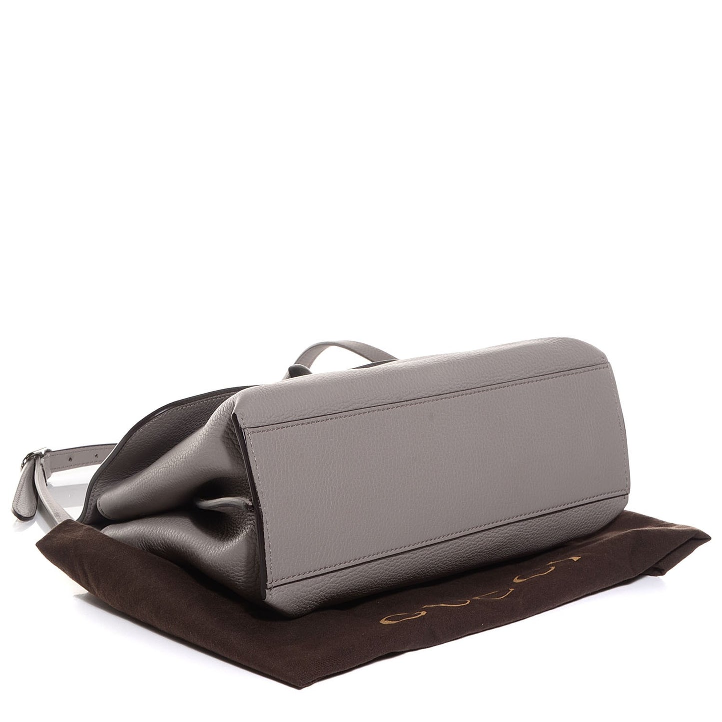Cellarius Calfskin Small Bamboo Daily Top Handle Bag Storm Grey