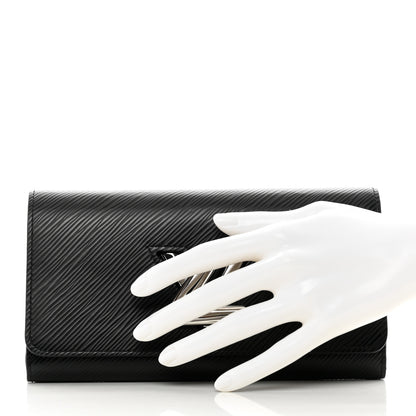 Louis Vuitton Epi Twist Wallet Black 2 of 7