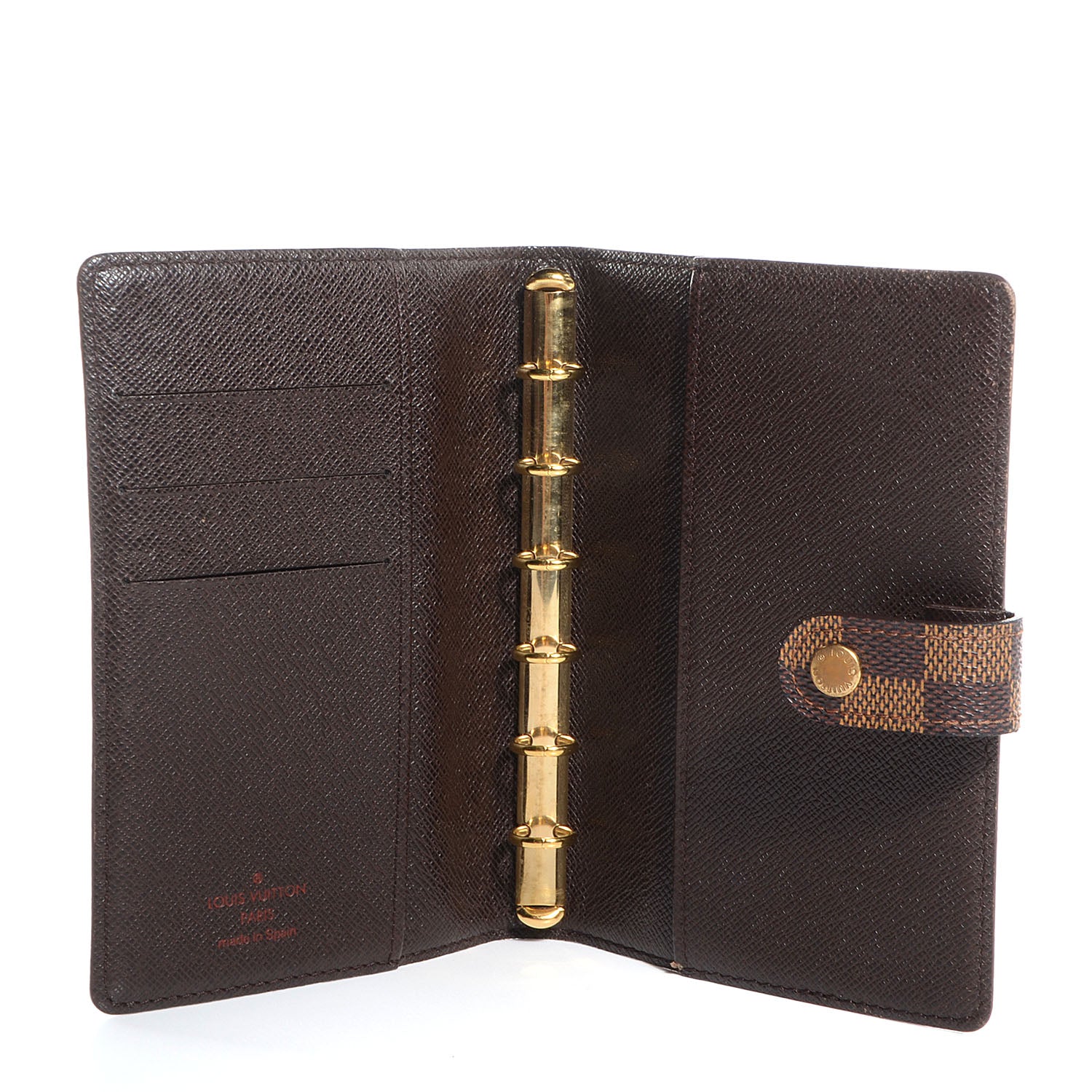 Louis Vuitton Damier Ebene Small Ring Agenda Cover 5 of 7