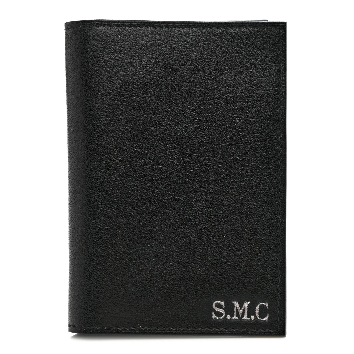 Hermes Evercolor Tri-Color MC² Euclide Jungle Card Holder Black Bleu Electrique Bleu Glacier 1 of 8
