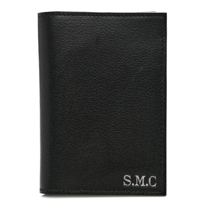 Hermes Evercolor Tri-Color MC² Euclide Jungle Card Holder Black Bleu Electrique Bleu Glacier 1 of 8