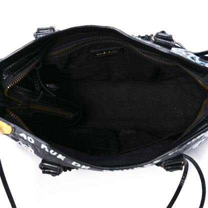 Balenciaga Agneau Graffiti All Over Classic Hardware S City Black Multicolor 6 of 12