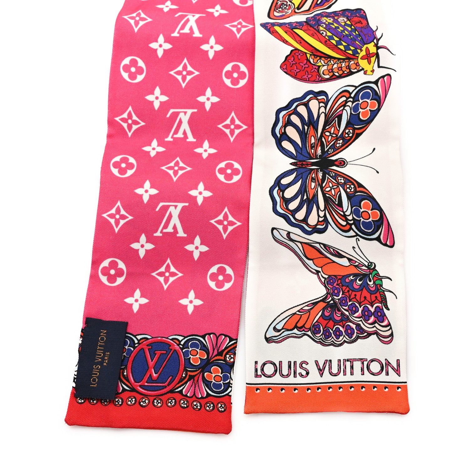 Louis Vuitton Silk Monogram World Of Love Bandeau White 2 of 3