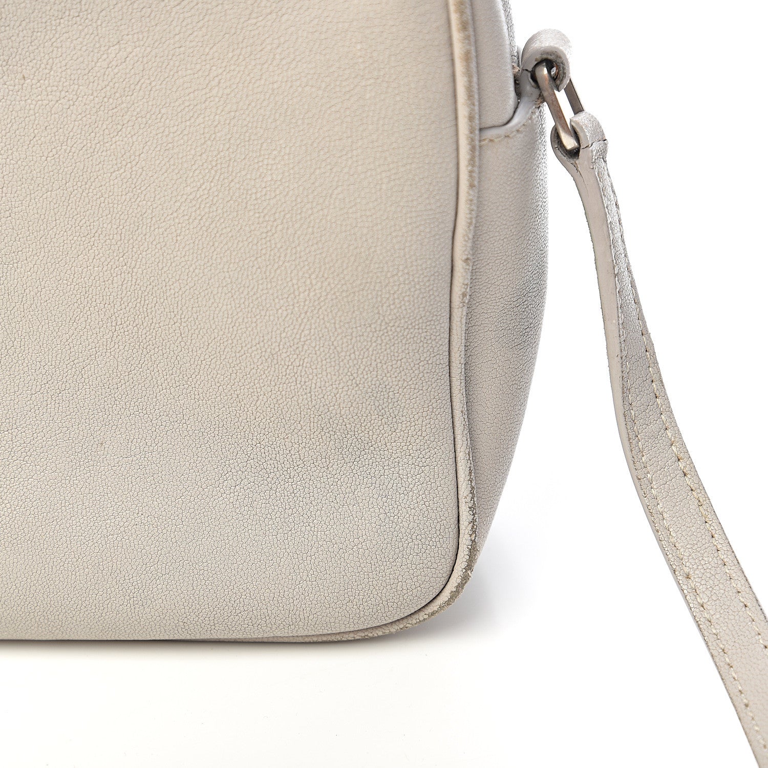 Saint Laurent Calfskin Monogram Lou Camera Bag Icy White 10 of 16