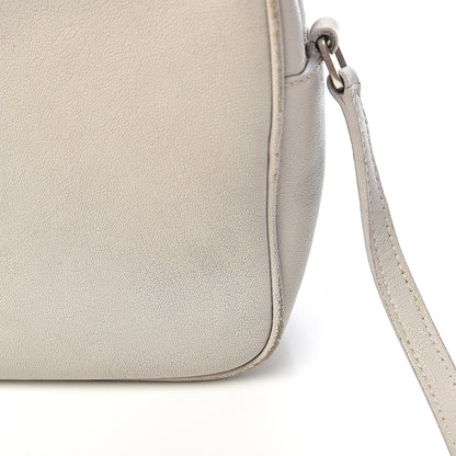 Saint Laurent Calfskin Monogram Lou Camera Bag Icy White 10 of 16